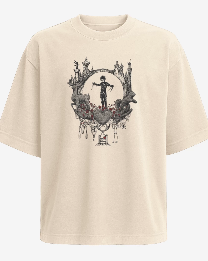 Polera Oversize Hombre manos de tijera