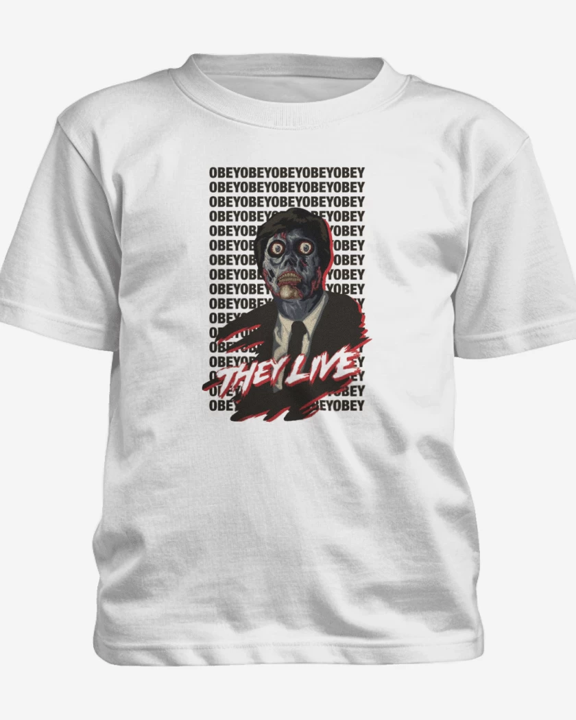 Polera de niño Blanco de They live