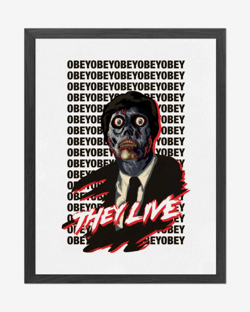 Cuadro decorativo Blanco de They live