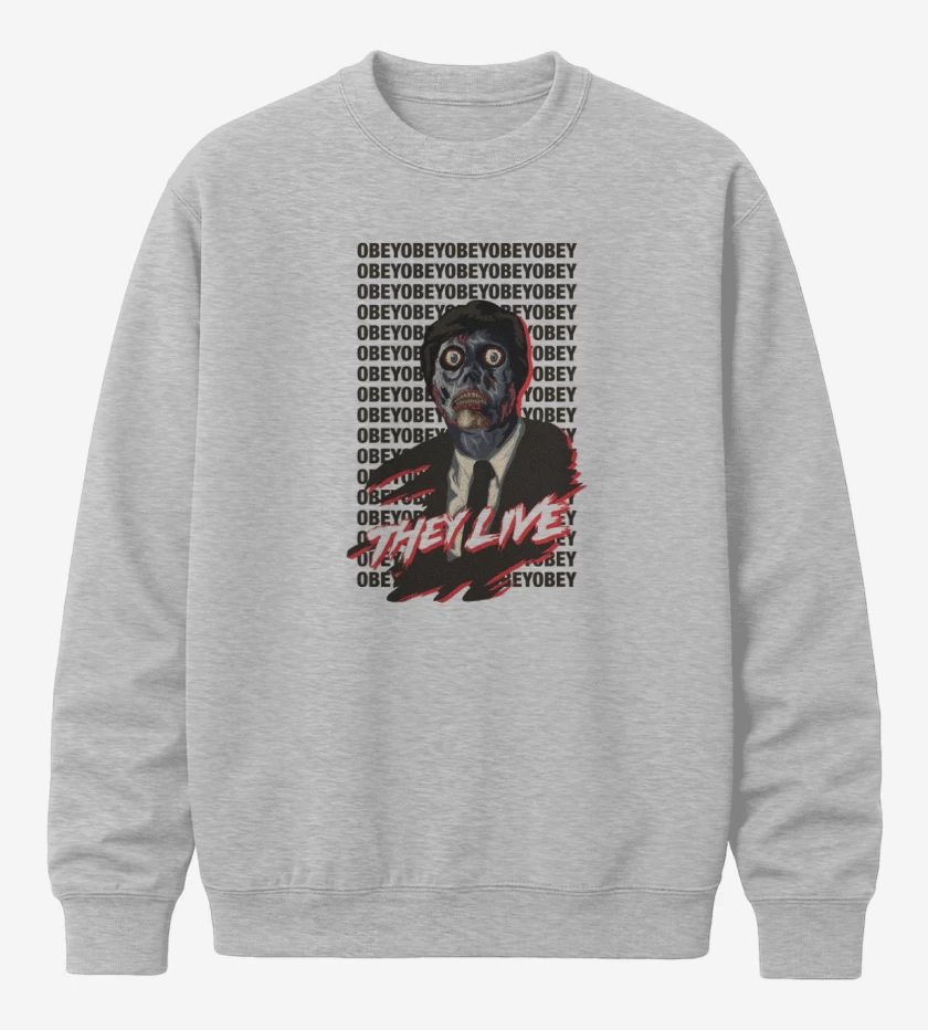 Poleron polo Gris Melange de They live
