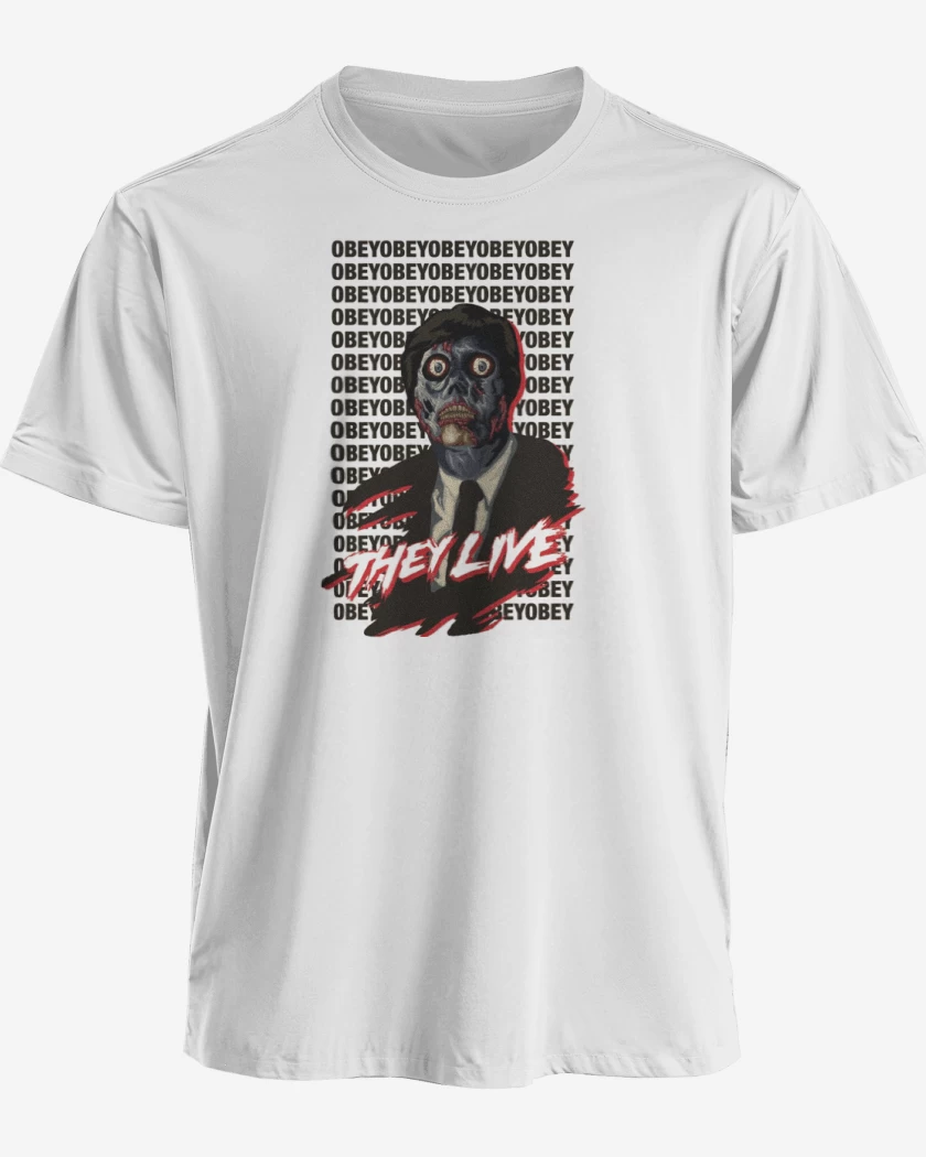 Polera premium Blanco de They live
