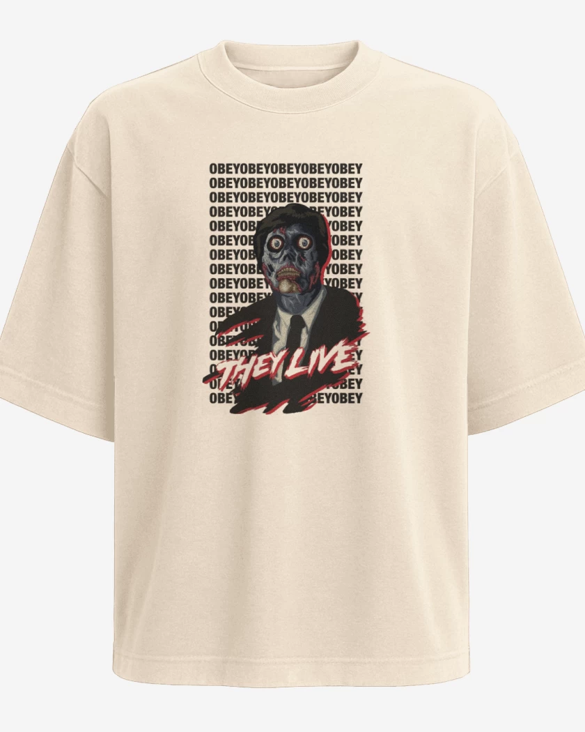 Polera Oversize Beige de They live