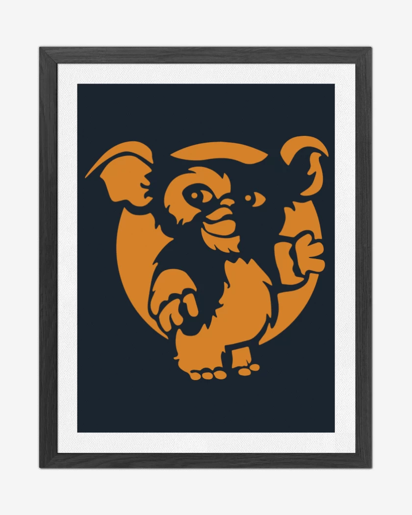 Cuadro decorativo Azul Marino de Gremlins Gizmo