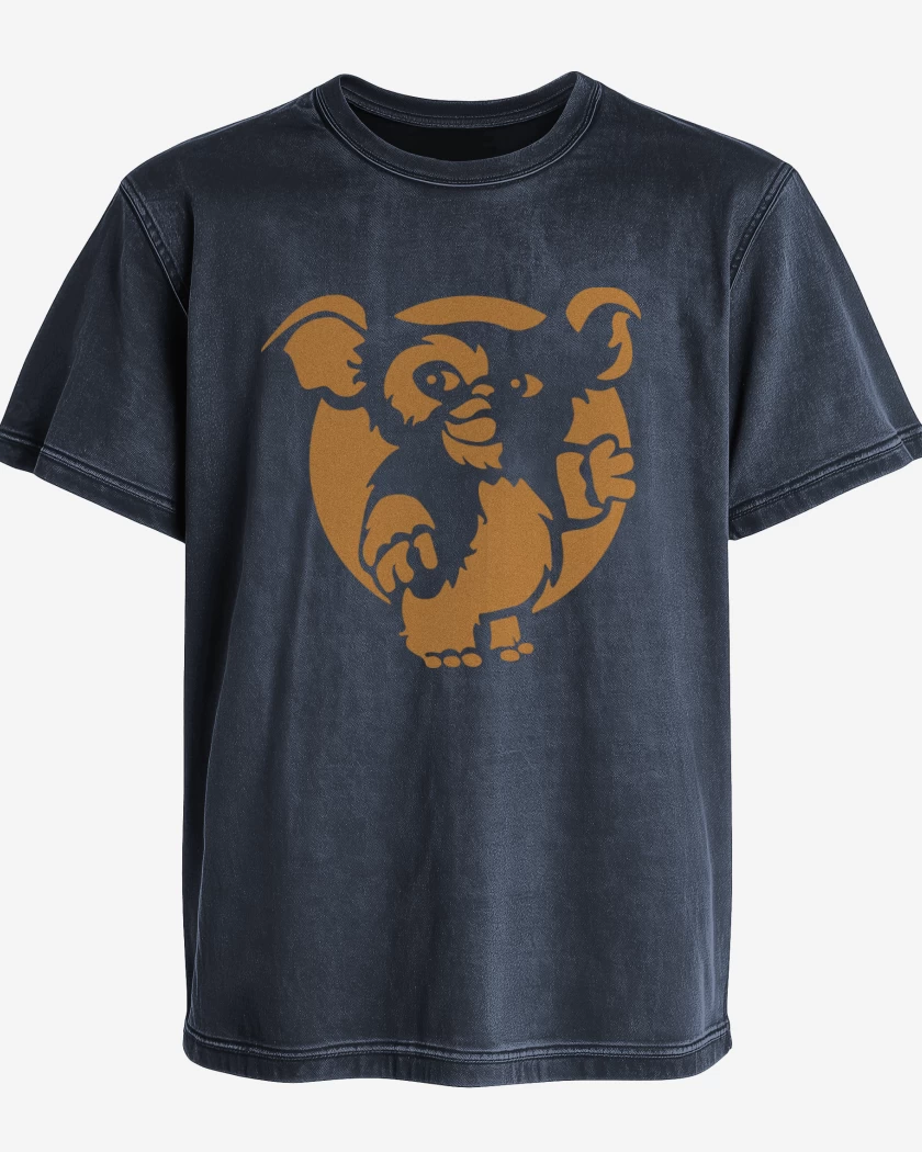 Polera desgastada Azul Marino de Gremlins Gizmo