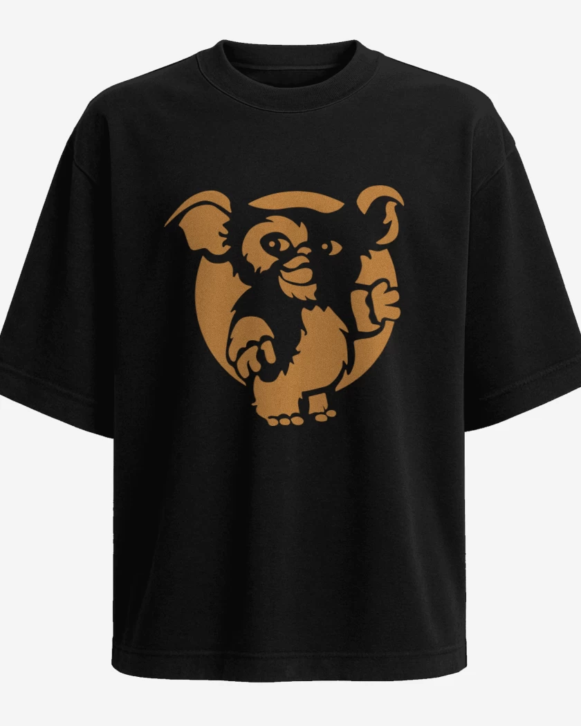 Polera Oversize Negro de Gremlins Gizmo