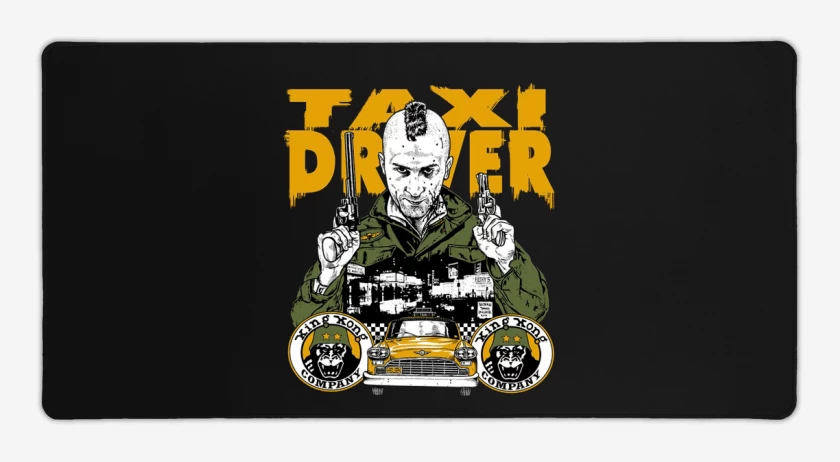 Mouse pad Gamer Negro de Taxi Driver