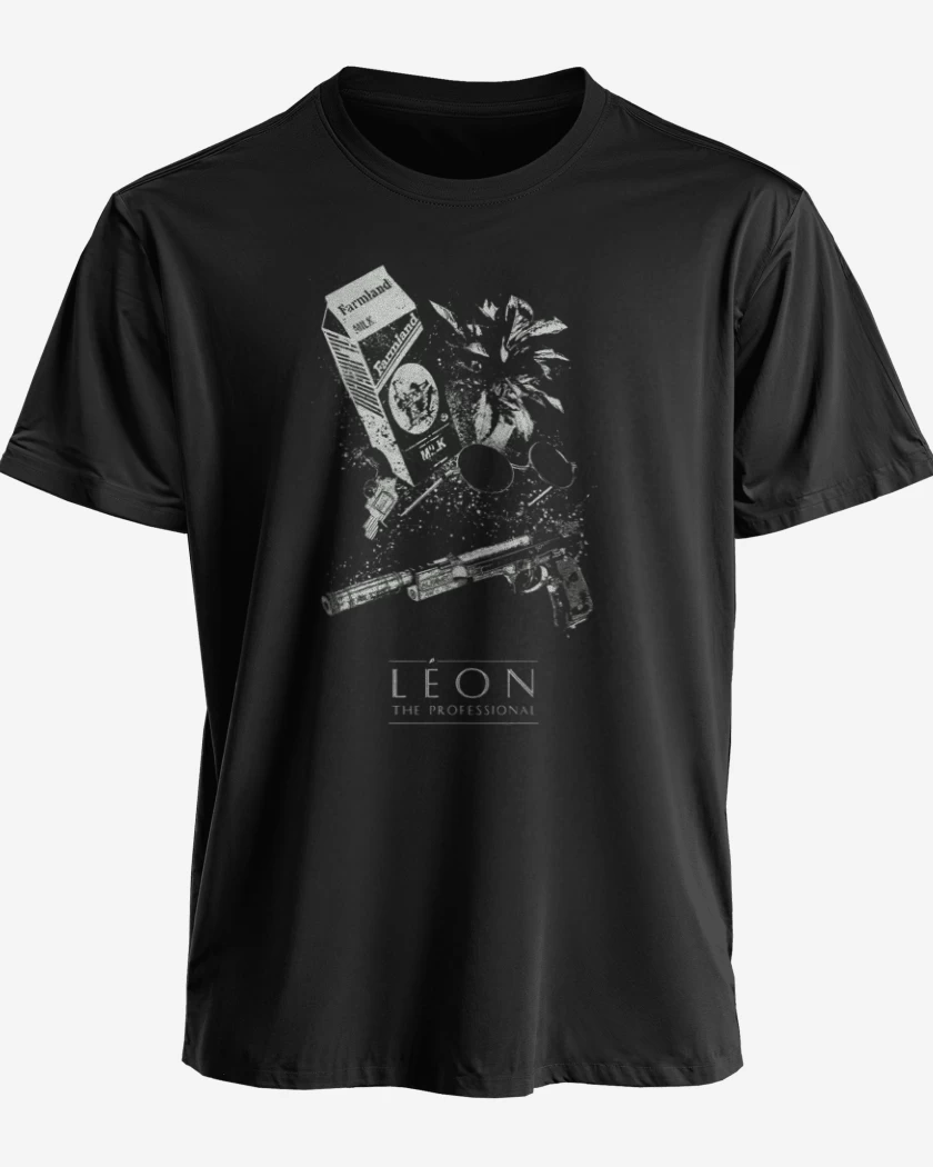 Polera premium Negro de Leon the professional