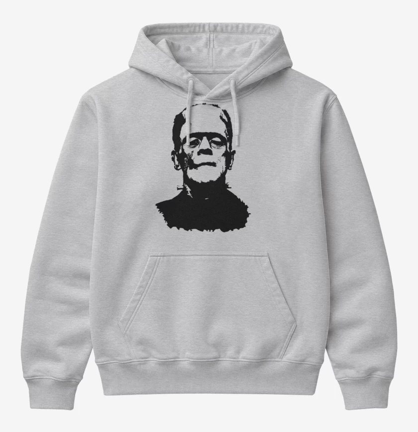 Poleron Canguro básico Gris Melange de Frankenstein