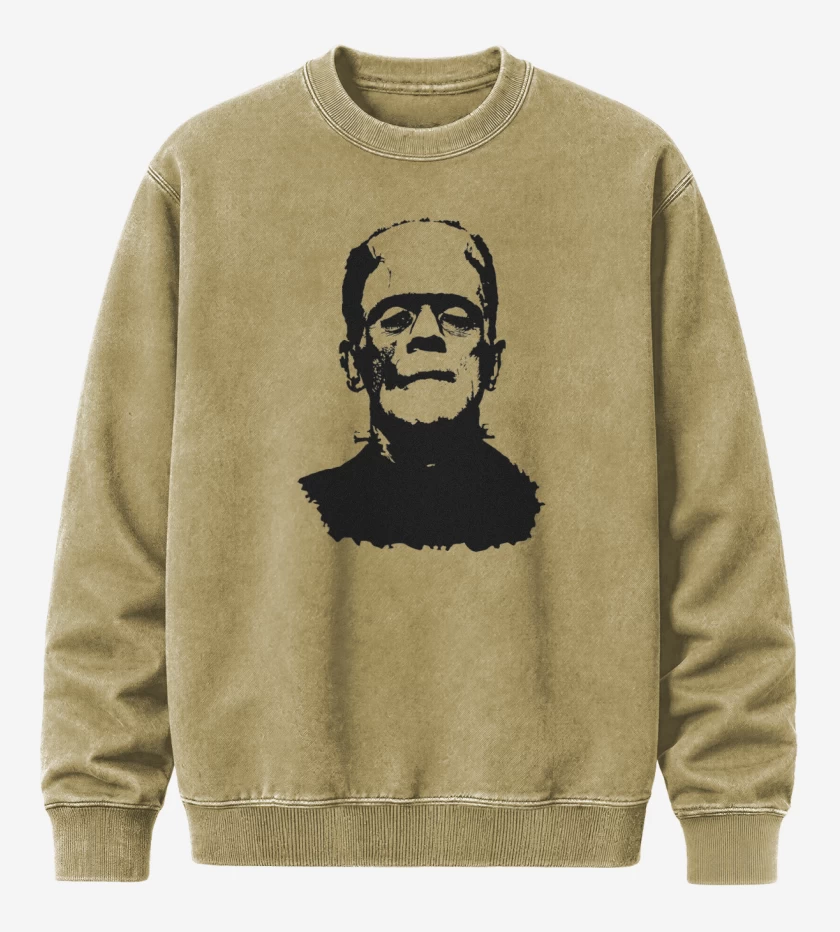 Poleron Polo Acid Wash Beige de Frankenstein