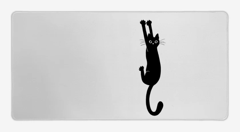 Mouse pad Gamer Gat@ Negr@