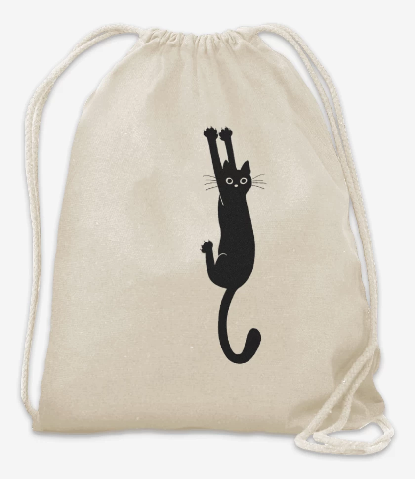 Mochila Gat@ Negr@