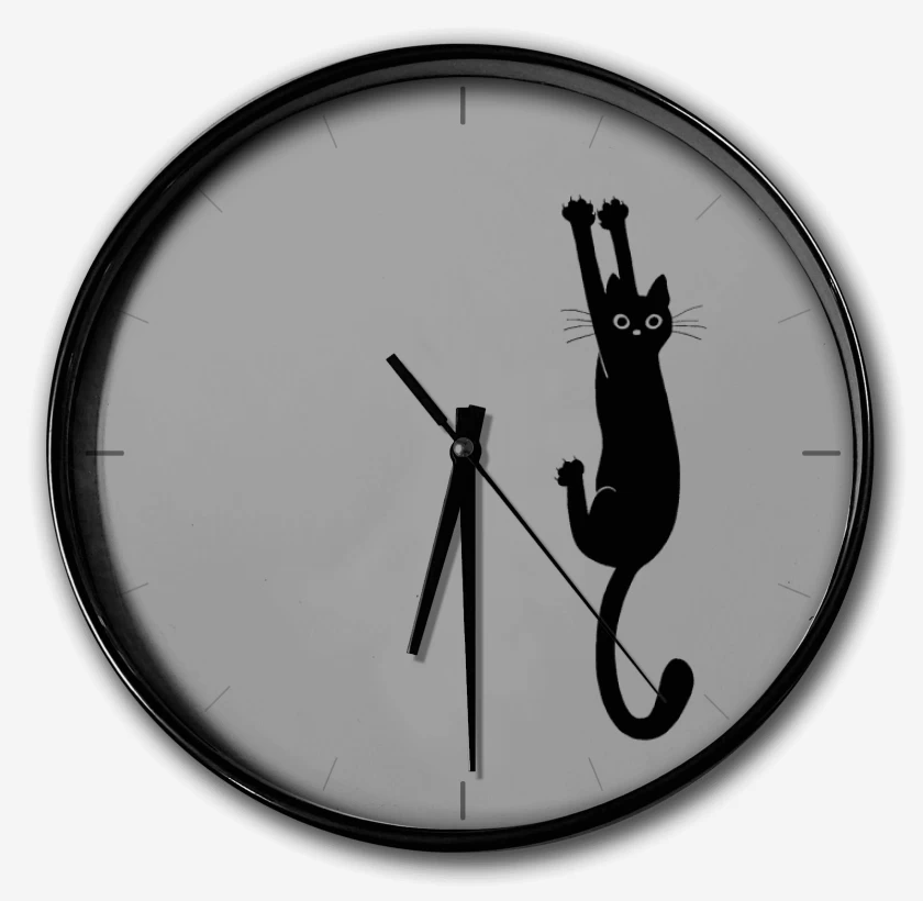 Reloj Gat@ Negr@