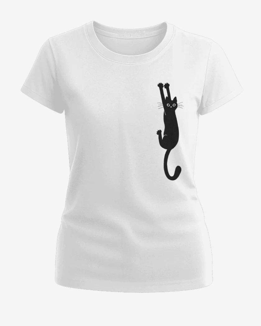 Polera de Mujer Blanco de Gat@ Negr@