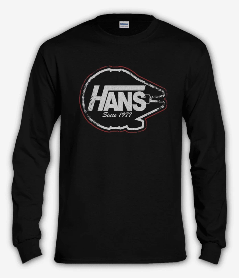 Polera manga larga Negro de Hans 