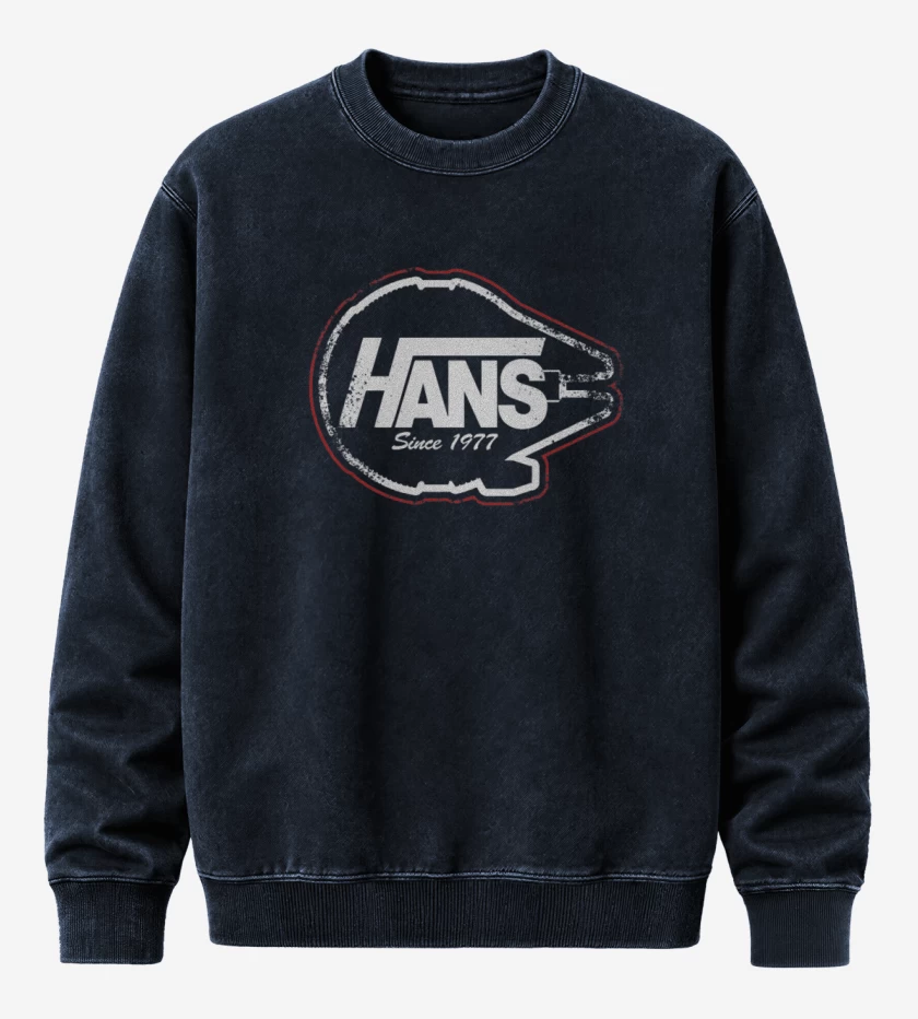 Poleron Polo Acid Wash Azul Marino de Hans 