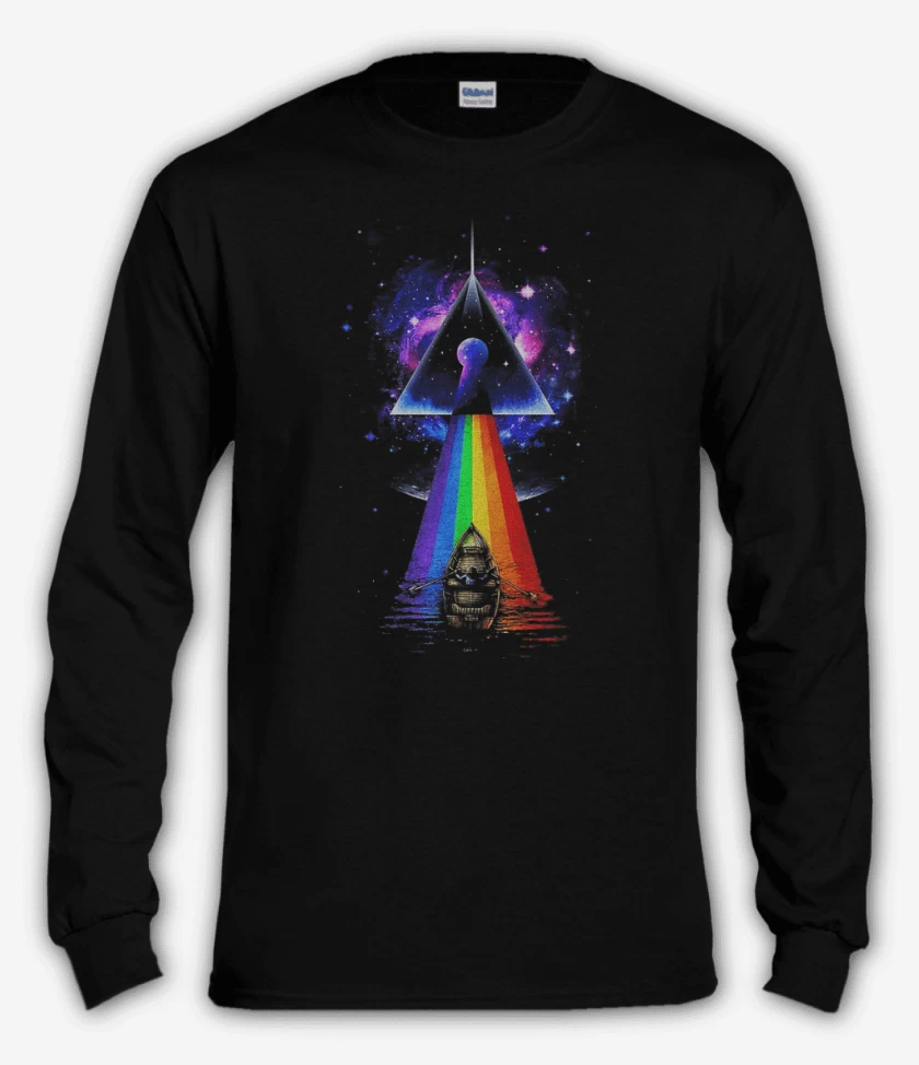 Polera manga larga Negro de Pink floyd 2
