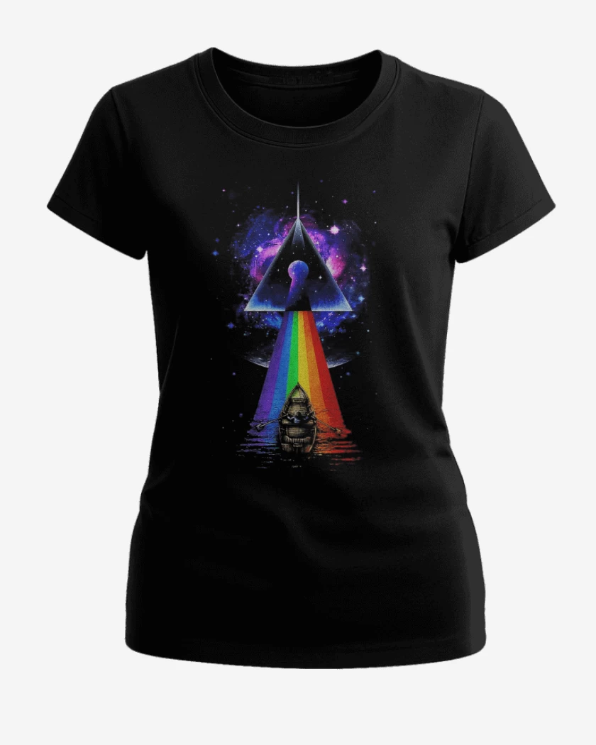 Polera de Mujer Negro de Pink floyd 2