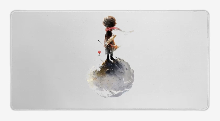 Mouse pad Gamer Blanco de El principito