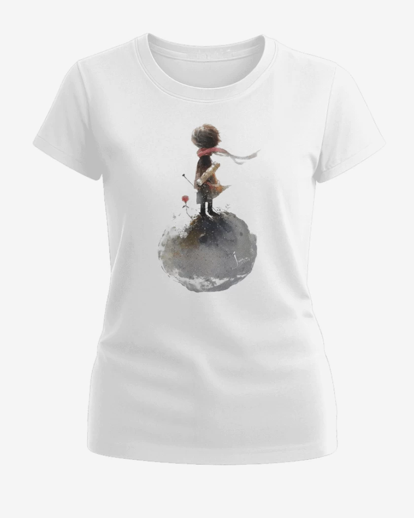 Polera de Mujer Blanco de El principito