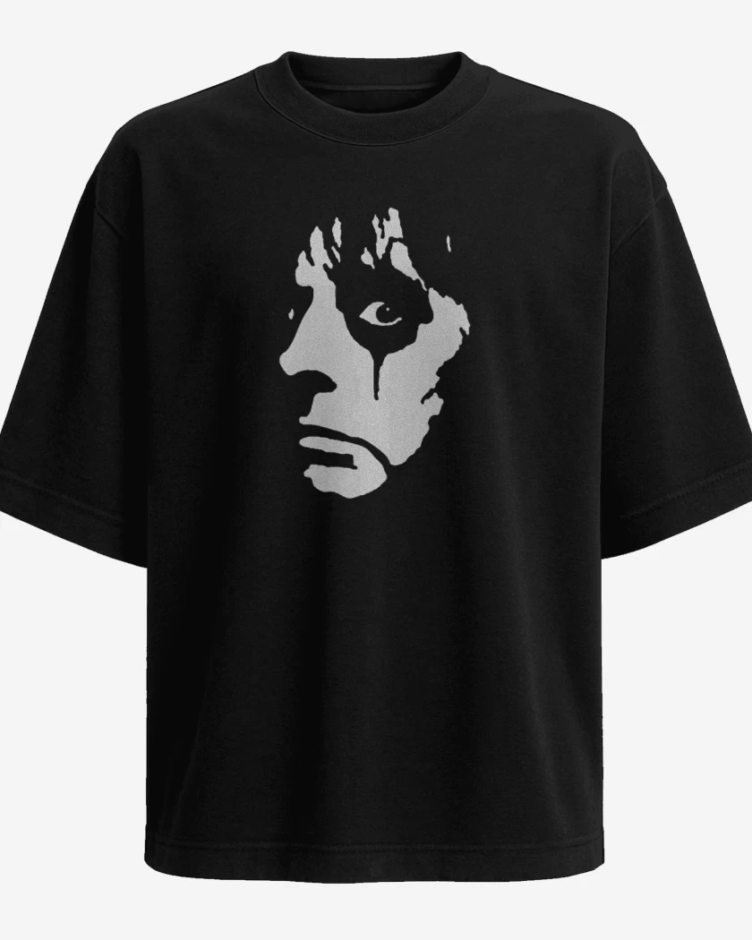Polera Oversize Negro de Alice Cooper 