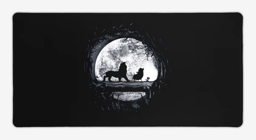 Mouse pad Gamer Negro de Hakuna matata 