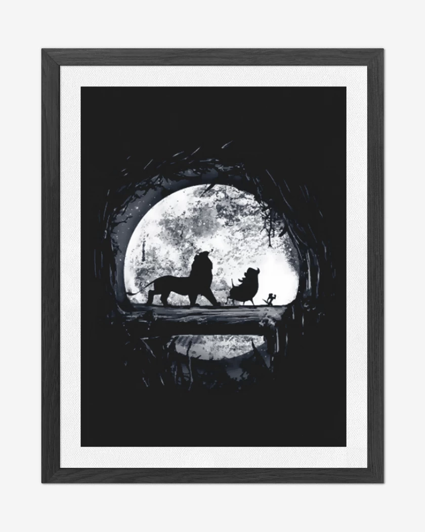 Cuadro decorativo Negro de Hakuna matata 