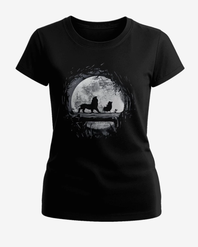 Polera de Mujer Negro de Hakuna matata 