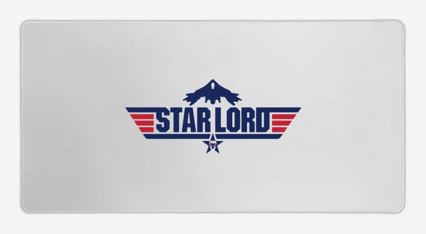 Mouse pad Gamer Blanco de Star Lord - Nave