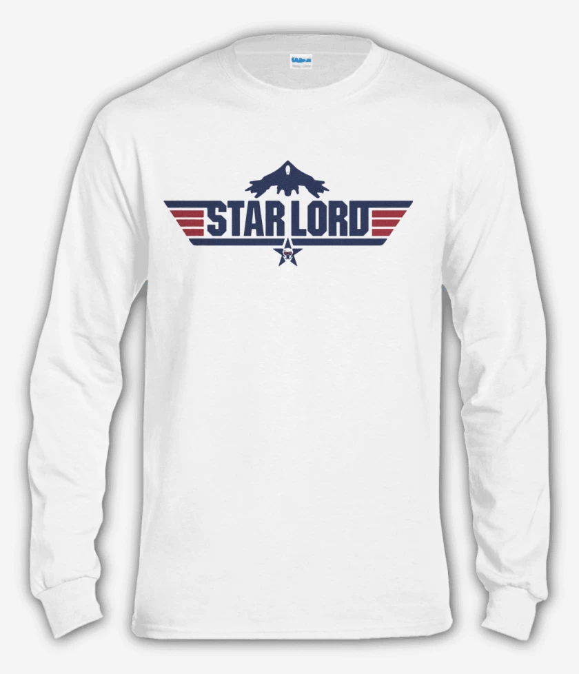 Polera manga larga Blanco de Star Lord - Nave
