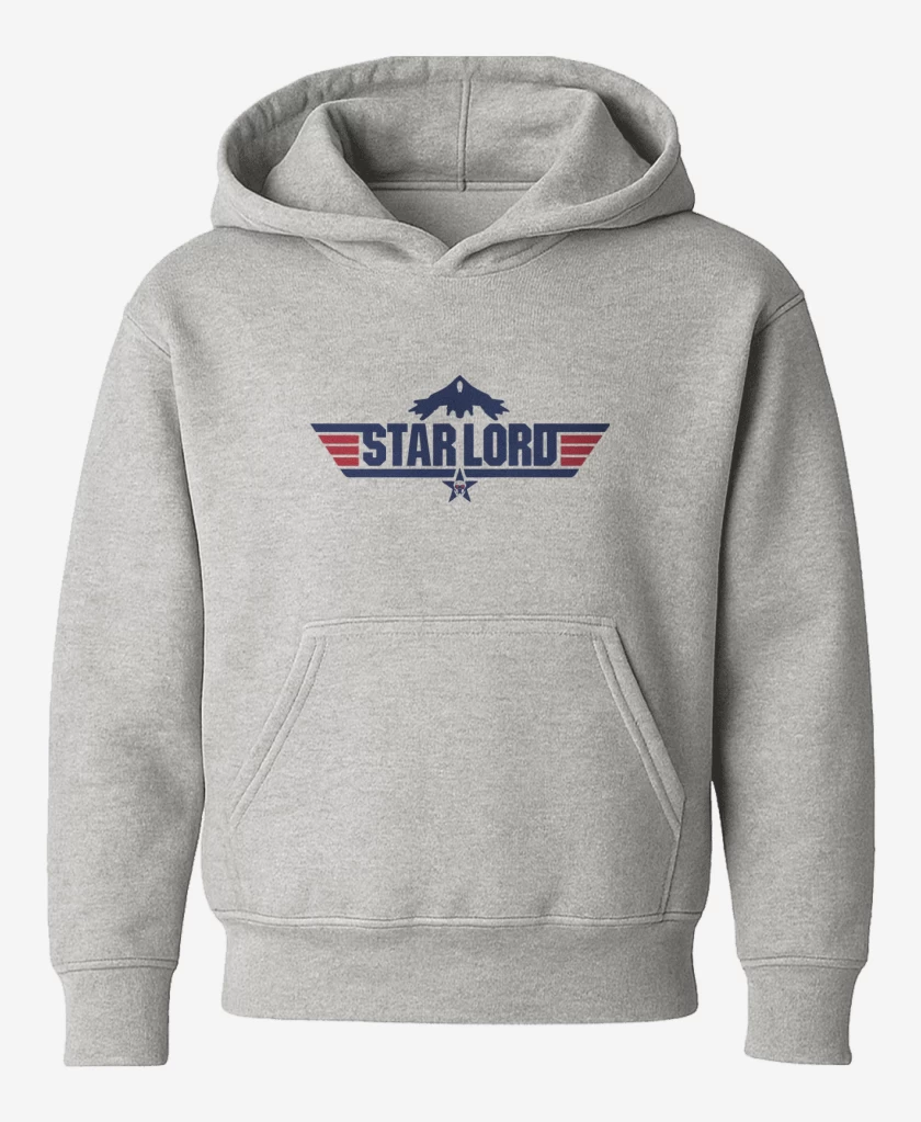Poleron de niño Gris Melange de Star Lord - Nave