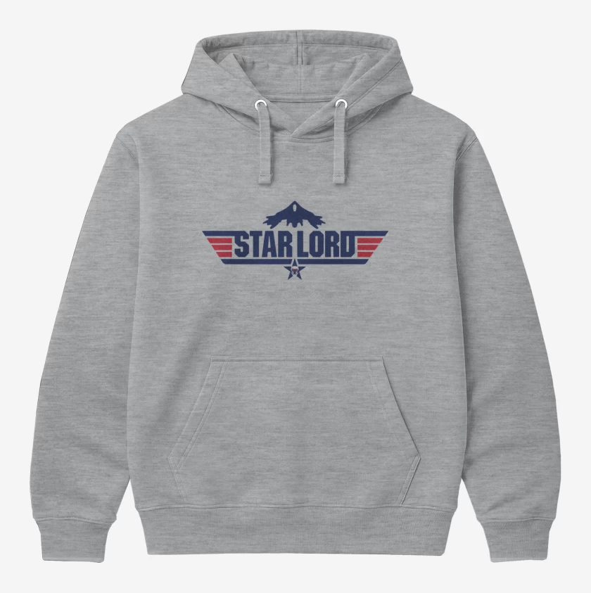 Polerón Canguro Gris Melange de Star Lord - Nave