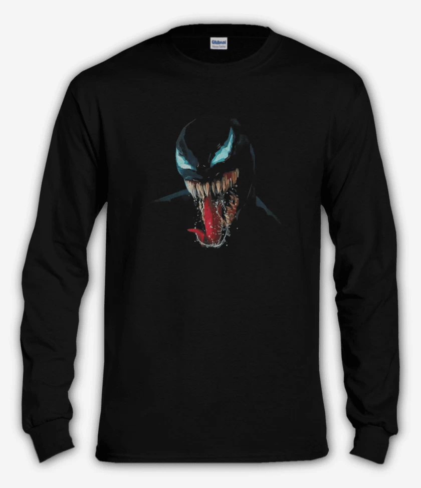 Polera manga larga Negro de venom 6 