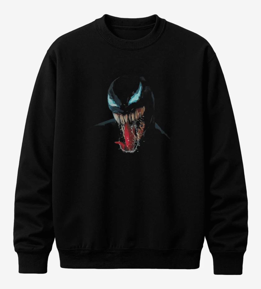 Poleron polo Negro de venom 6 