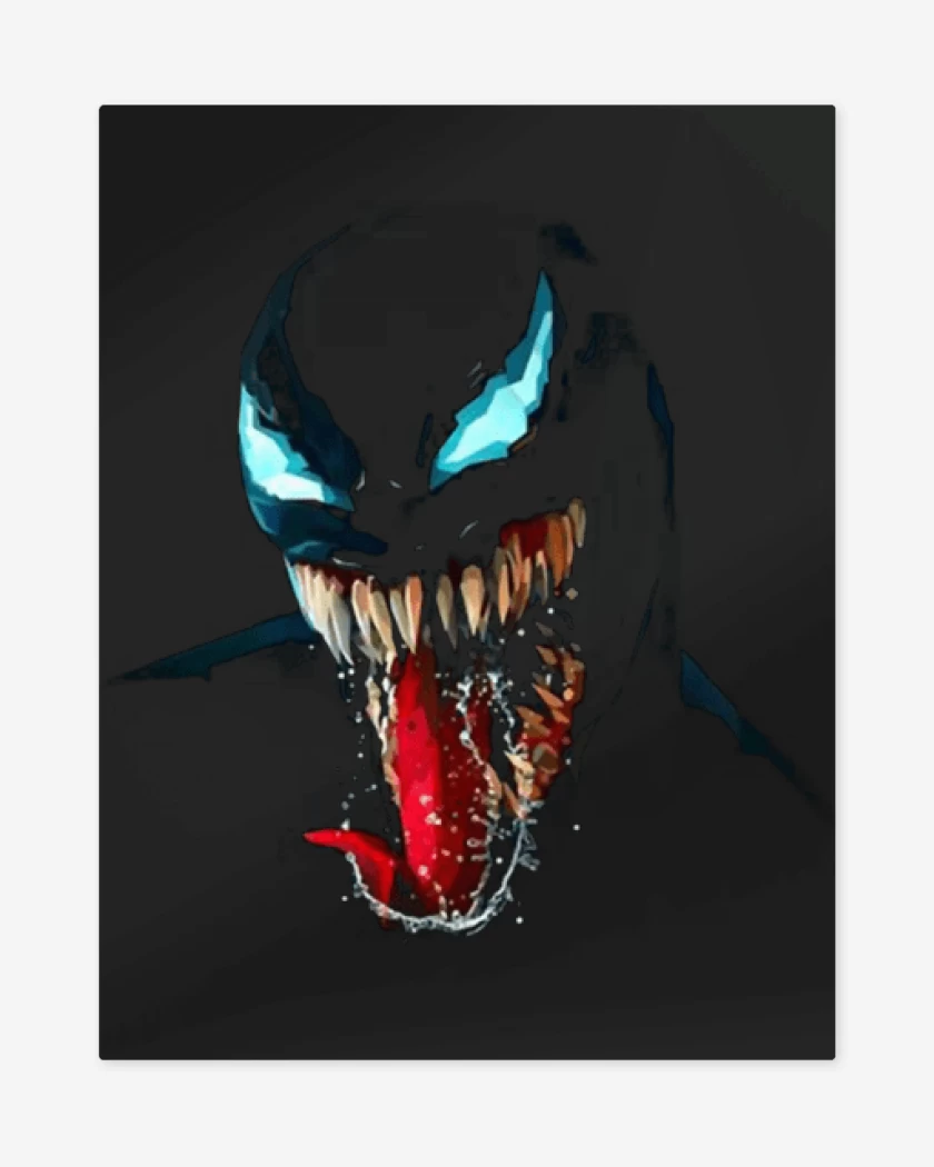 Print metalico Negro de venom 6 