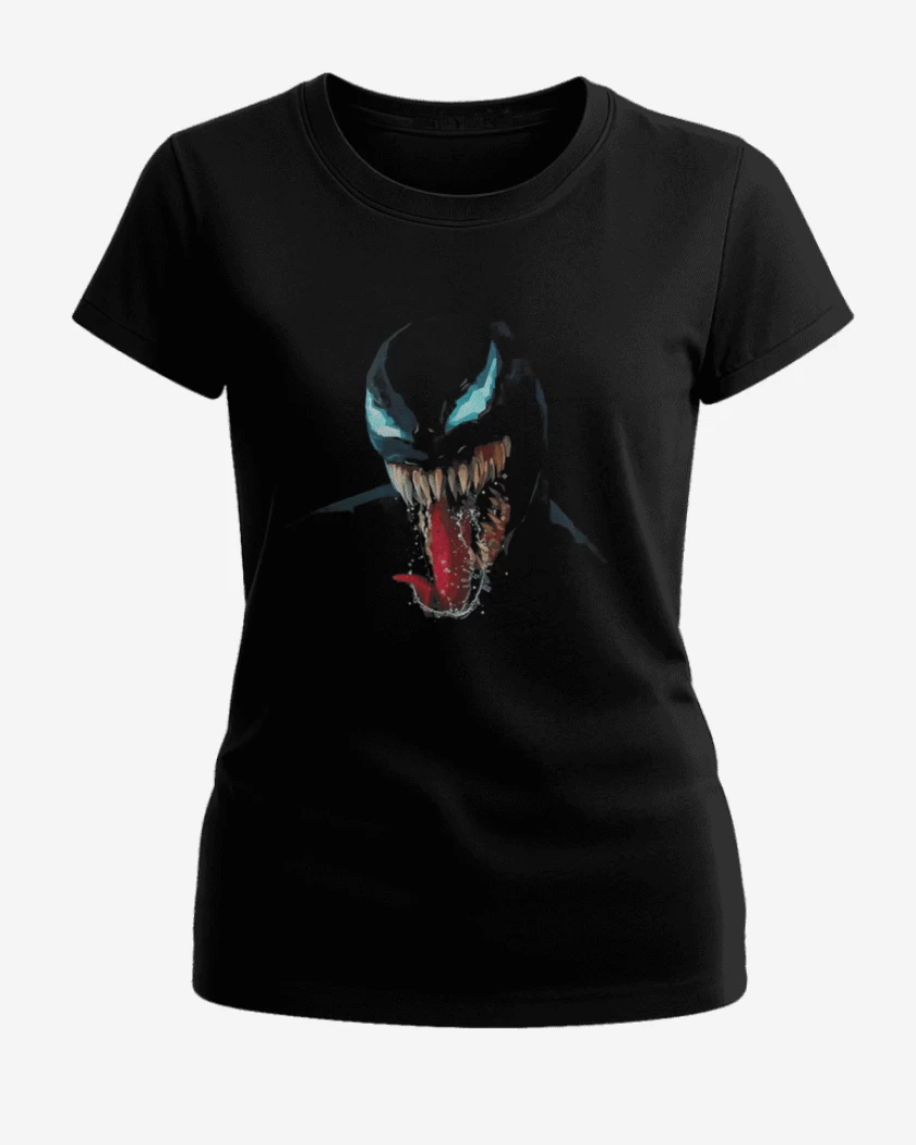 Polera de Mujer Negro de venom 6 