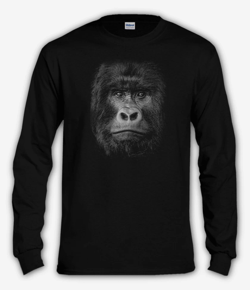 Polera manga larga Negro de Gorila