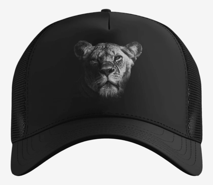 Gorro Negro de Leona