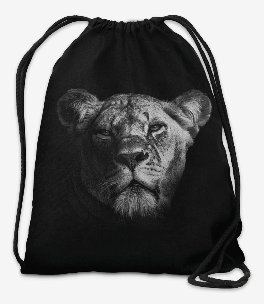 Mochila Negro de Leona