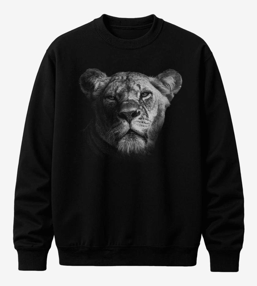 Poleron polo Negro de Leona