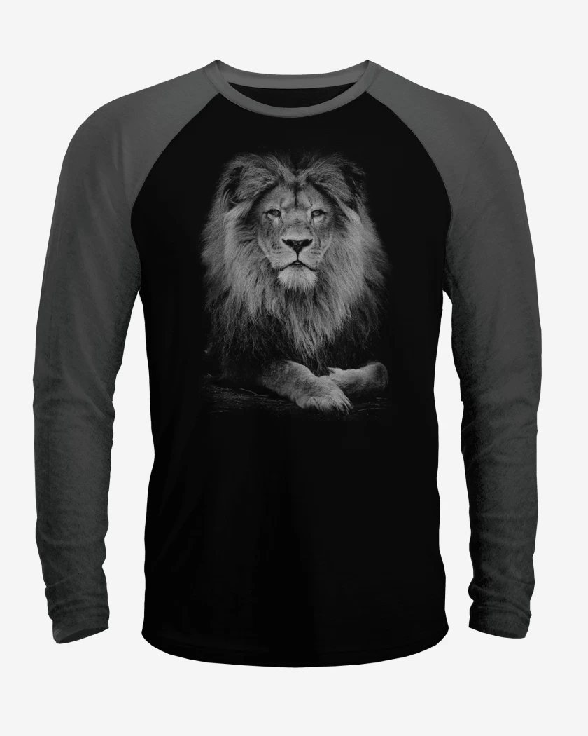 Polera Raglan Negro / Negro Heather de Leon