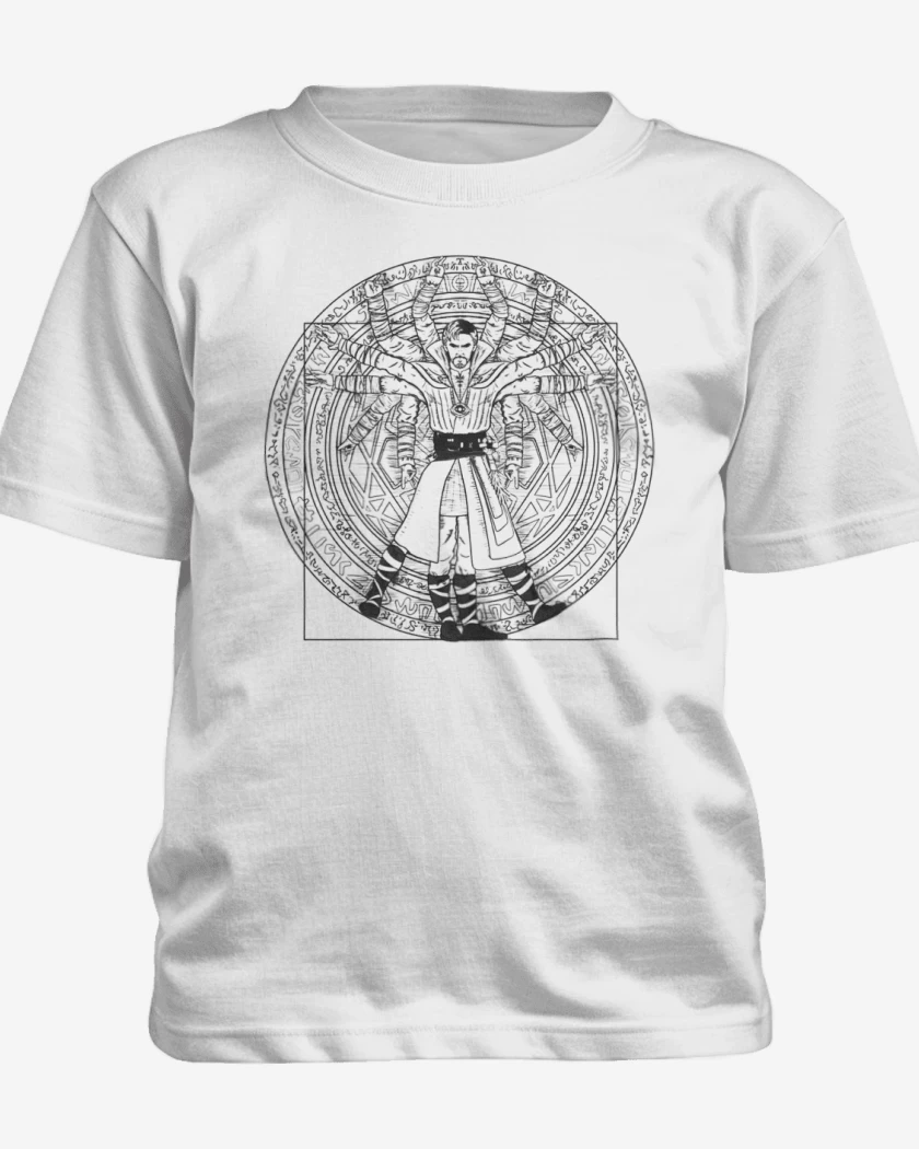 Polera de niño Blanco de Strange vitruvio