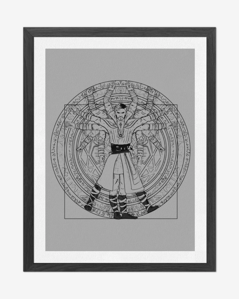Cuadro decorativo Gris Melange de Strange vitruvio