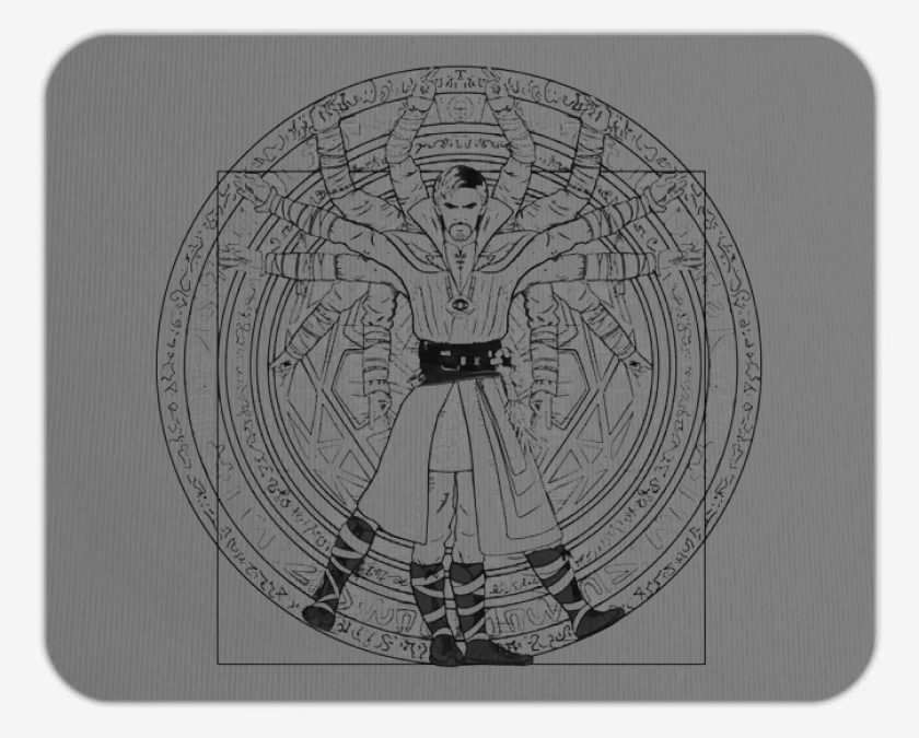 Mousepad Strange vitruvio