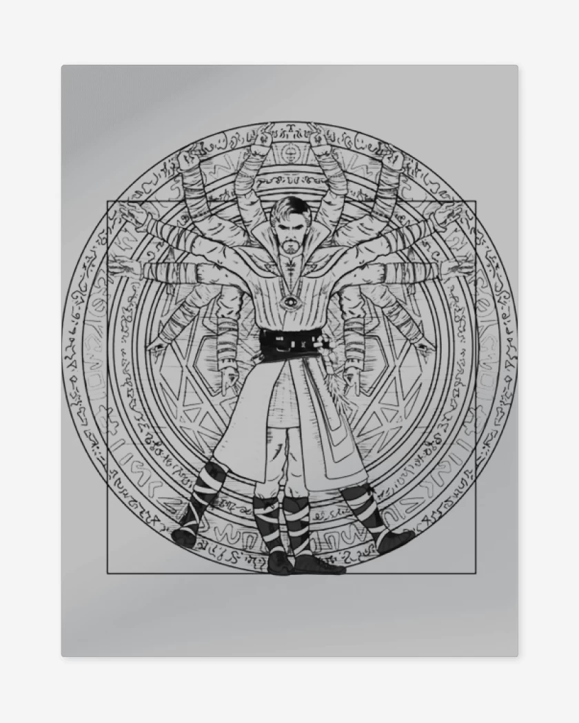 Print metalico Gris Melange de Strange vitruvio