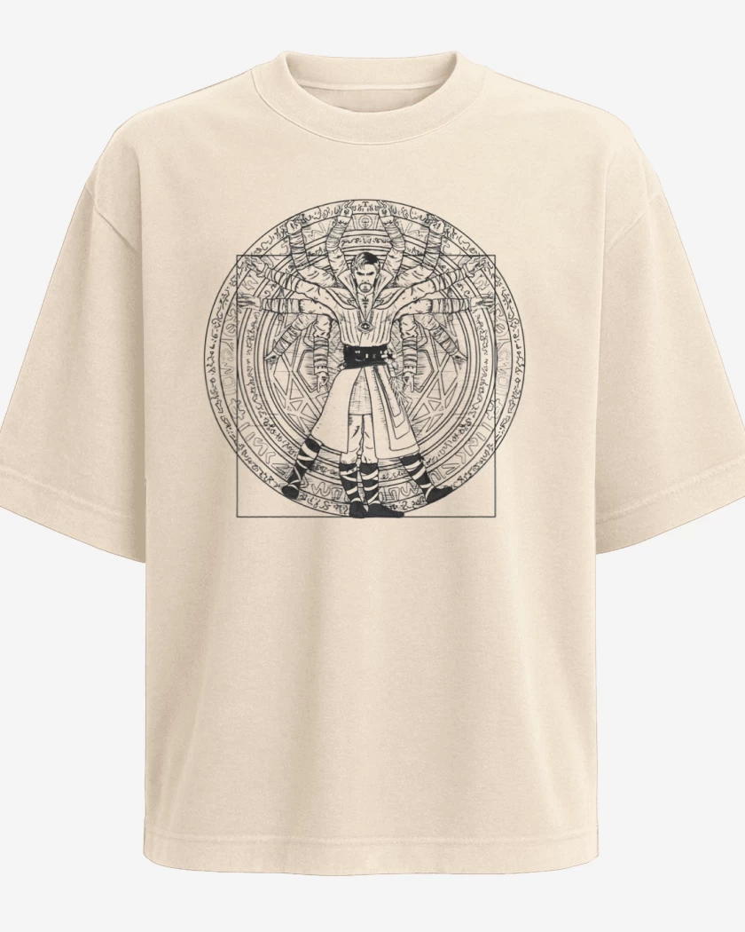 Polera Oversize Beige de Strange vitruvio