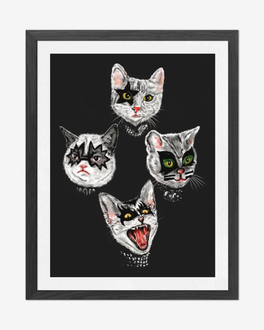 Cuadro decorativo Kiss cat