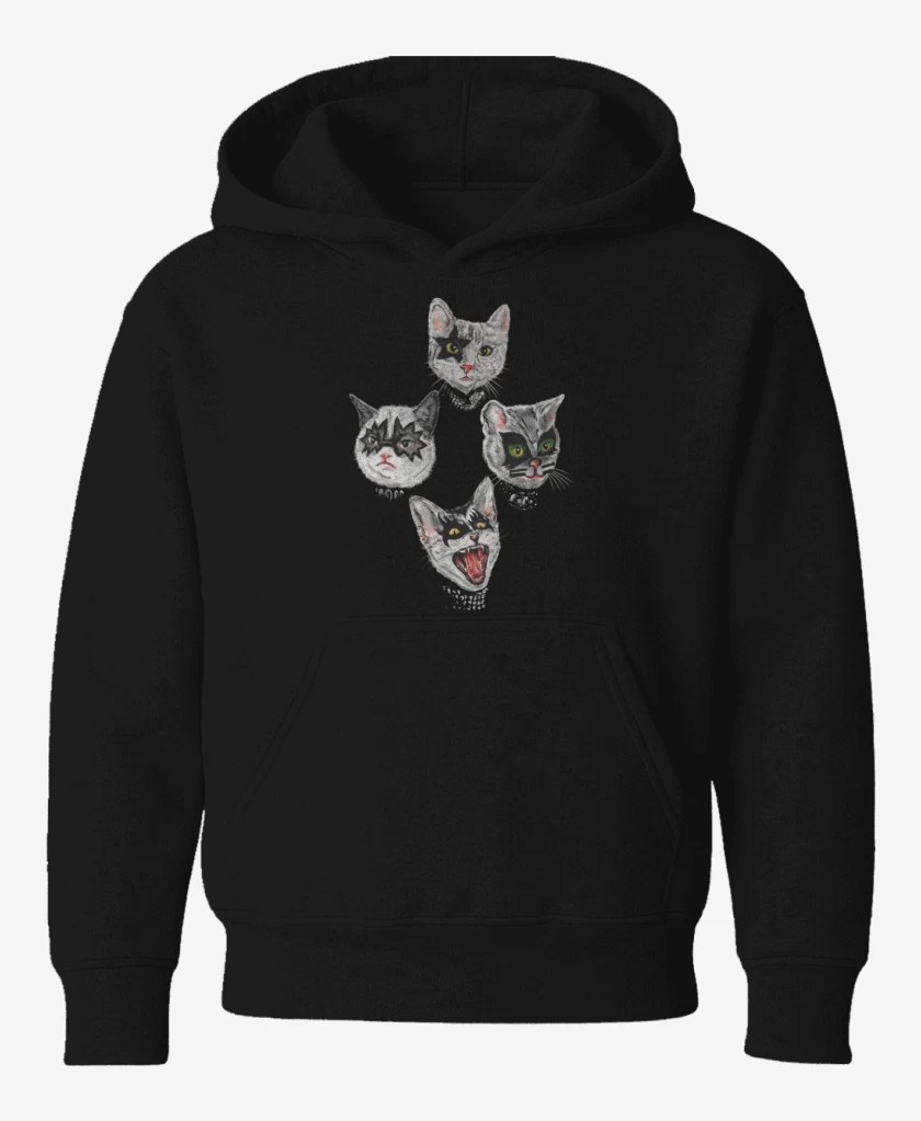 Poleron de niño Negro de Kiss cat