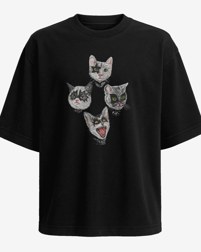 Polera Oversize Kiss cat