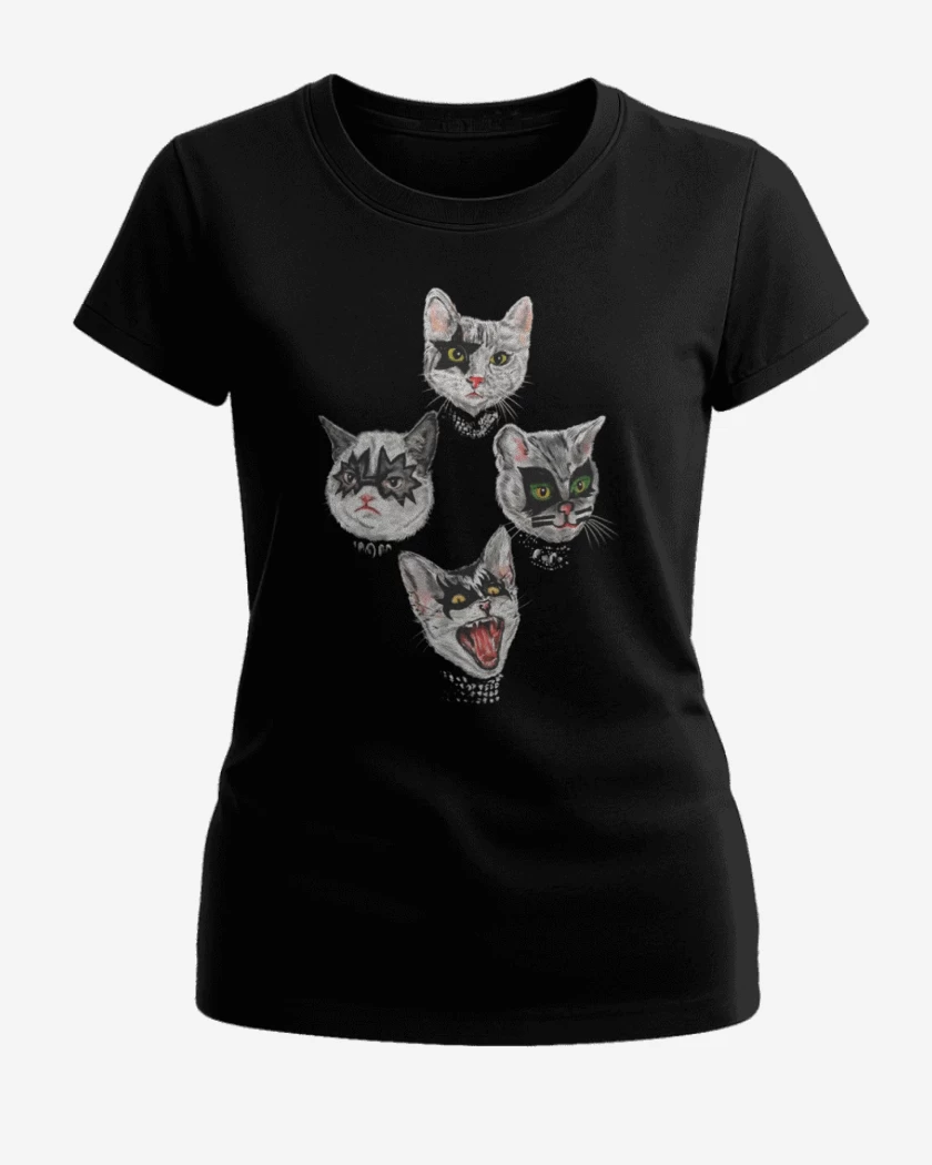 Polera de Mujer Negro de Kiss cat