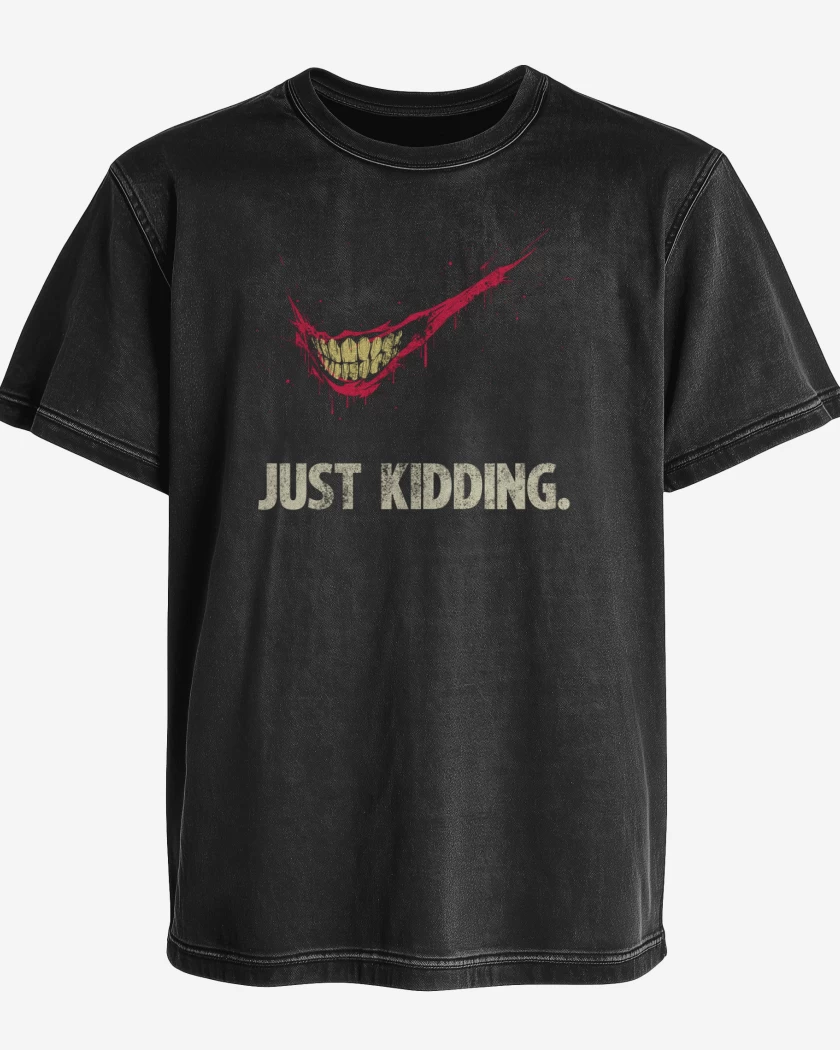 Polera desgastada Just kidding
